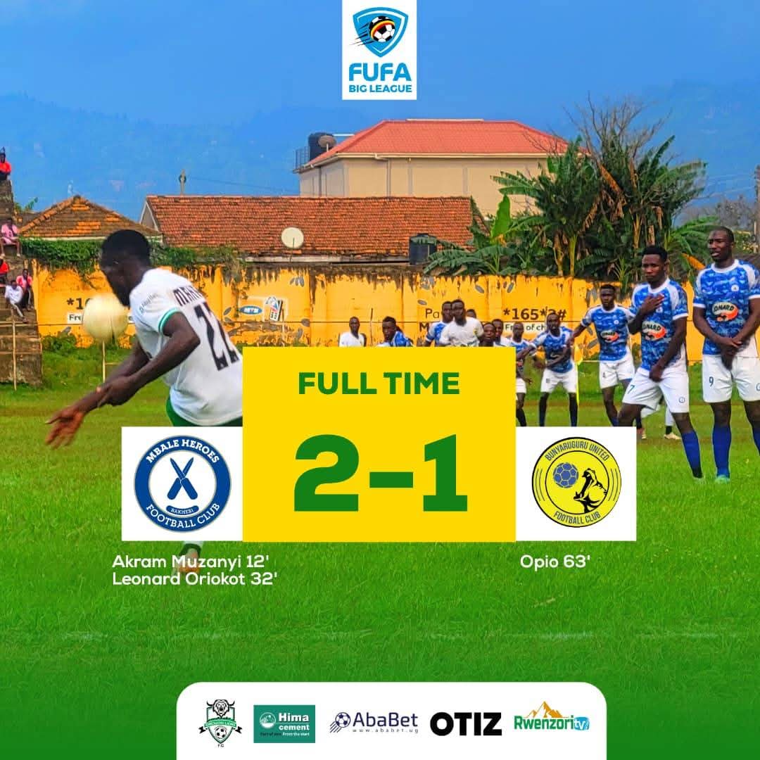 Rwezori Lions FC Fall Short in Away Battle Against Mbale Heroes FC